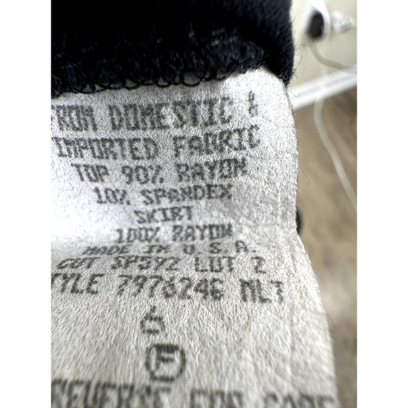 Carole Little sz 6 Mixed Print Floral Black Mustard Yellow Midi Dress Boho Artsy - Picture 7 of 7